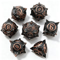 Virus Bronze 7-Piece Metal Dice Set
