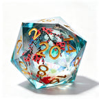 Gradient Sakura Liquid Core 7-Piece Dice Set