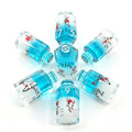 Snowy Sakura Bottle Solid Core 7-Piece Dice Set