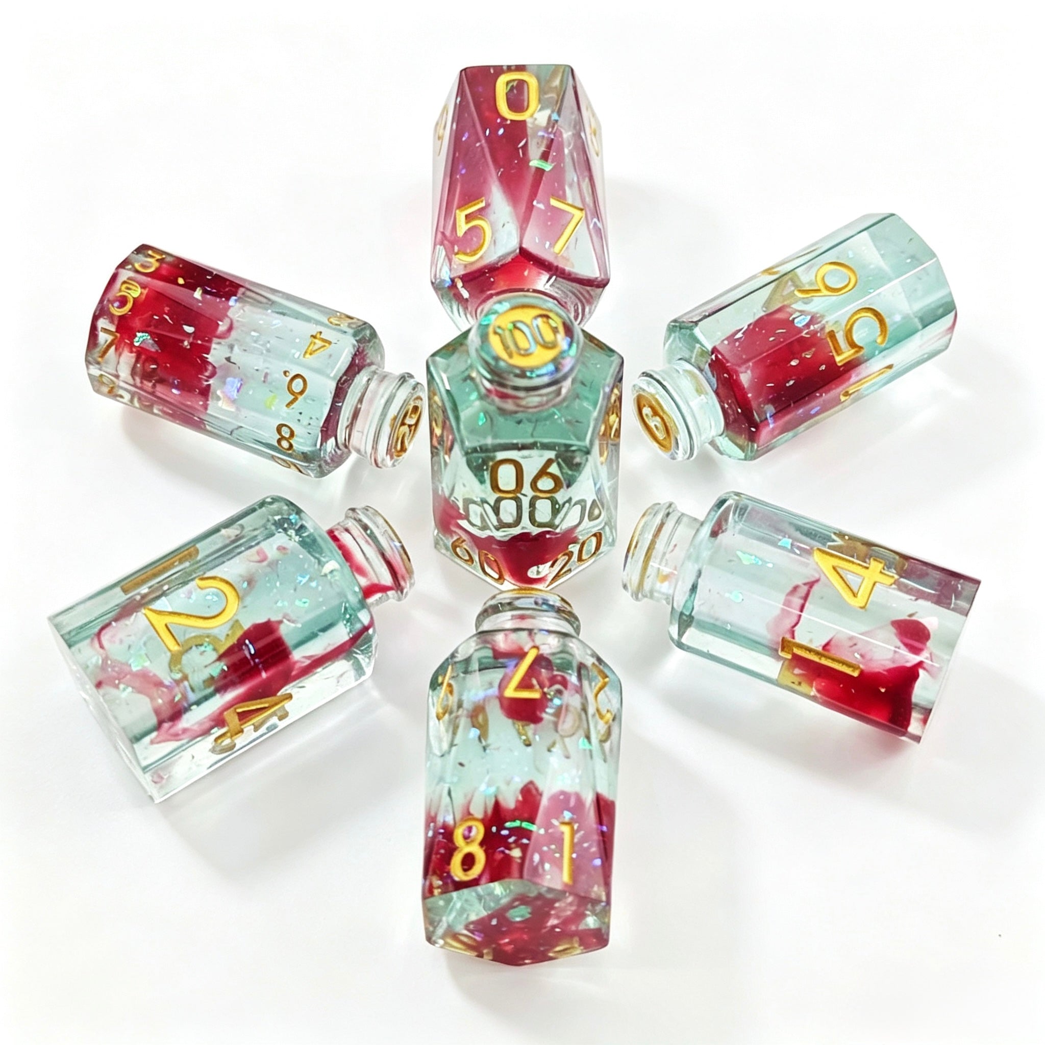 Duotone Bottle Solid Core 7-Piece Dice Set