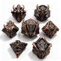 Dragon Spikes Bronze 7-Piece Metal Dice Set