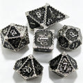 Dragon Totem Black 7-Piece Metal Dice Set