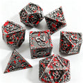 Dragon Totem Bloody 7-Piece Metal Dice Set