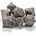 Ancient Clockwork Bloody 7-Piece Metal Dice Set
