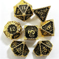 Dragon Totem Gold 7-Piece Metal Dice Set