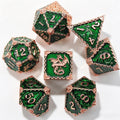 Dragon Totem Green 7-Piece Metal Dice Set