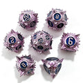 Virus Purple 7-Piece Metal Dice Set