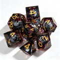 Bloody Skull Liquid Core 7-Piece Dice Set