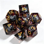Bloody Skull Liquid Core 7-Piece Dice Set