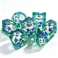Soccer Liquid Core 7-Piece Dice Set