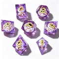 Purple Mad Scientist Liquid Core 7-Piece Dice Set