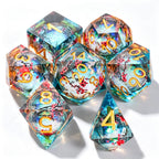 Gradient Sakura Liquid Core 7-Piece Dice Set