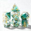 Tidal Green Solid Core 7-Piece Dice Set