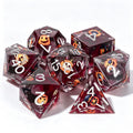 Bloody Pumpkin Solid Core 7-Piece Dice Set