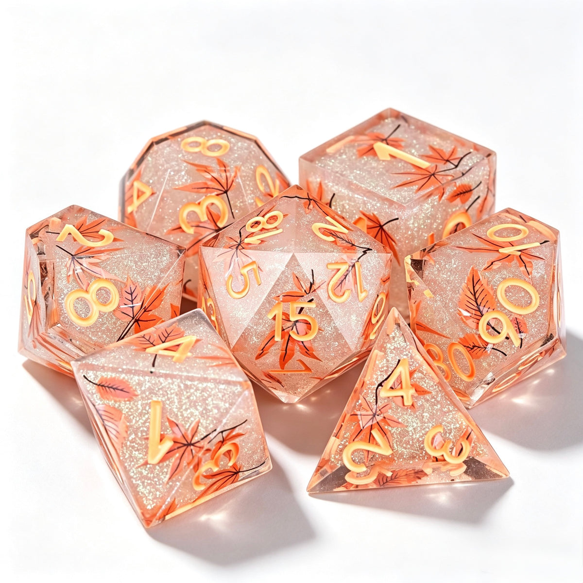 Maple Solid Core 7-Piece Dice Set