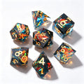 Solar Flare Solid Core 7-Piece Dice Set