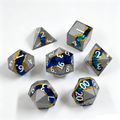 Galactic Rift Grey Solid Core 7-Piece Dice Set