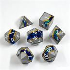Galactic Rift Grey Solid Core 7-Piece Dice Set