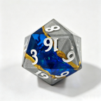 Galactic Rift Grey Solid Core 7-Piece Dice Set
