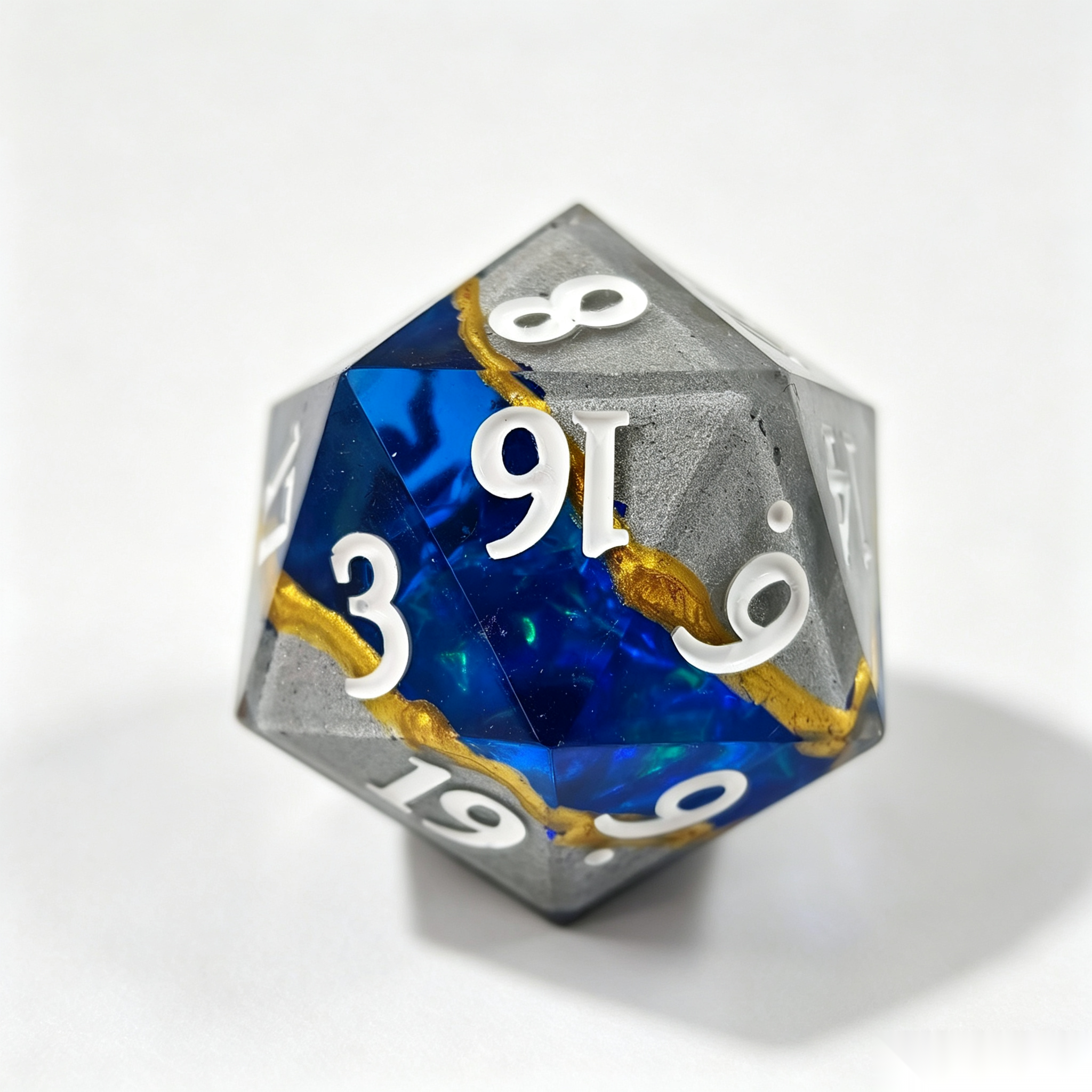 Galactic Rift Grey Solid Core 7-Piece Dice Set