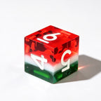 Watermelon Solid Core 7-Piece Dice Set