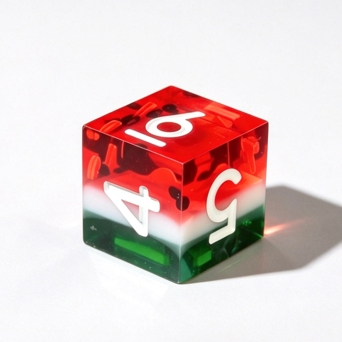 Watermelon Solid Core 7-Piece Dice Set