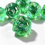 Jade Diamond-Cut 7-Piece Resin Dice Set