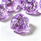 Amethyst Diamond-Cut 7-Piece Resin Dice Set