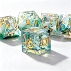 Tidal Green Solid Core 7-Piece Dice Set