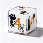 White Cat Solid Core 7-Piece Dice Set