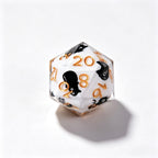 White Cat Solid Core 7-Piece Dice Set
