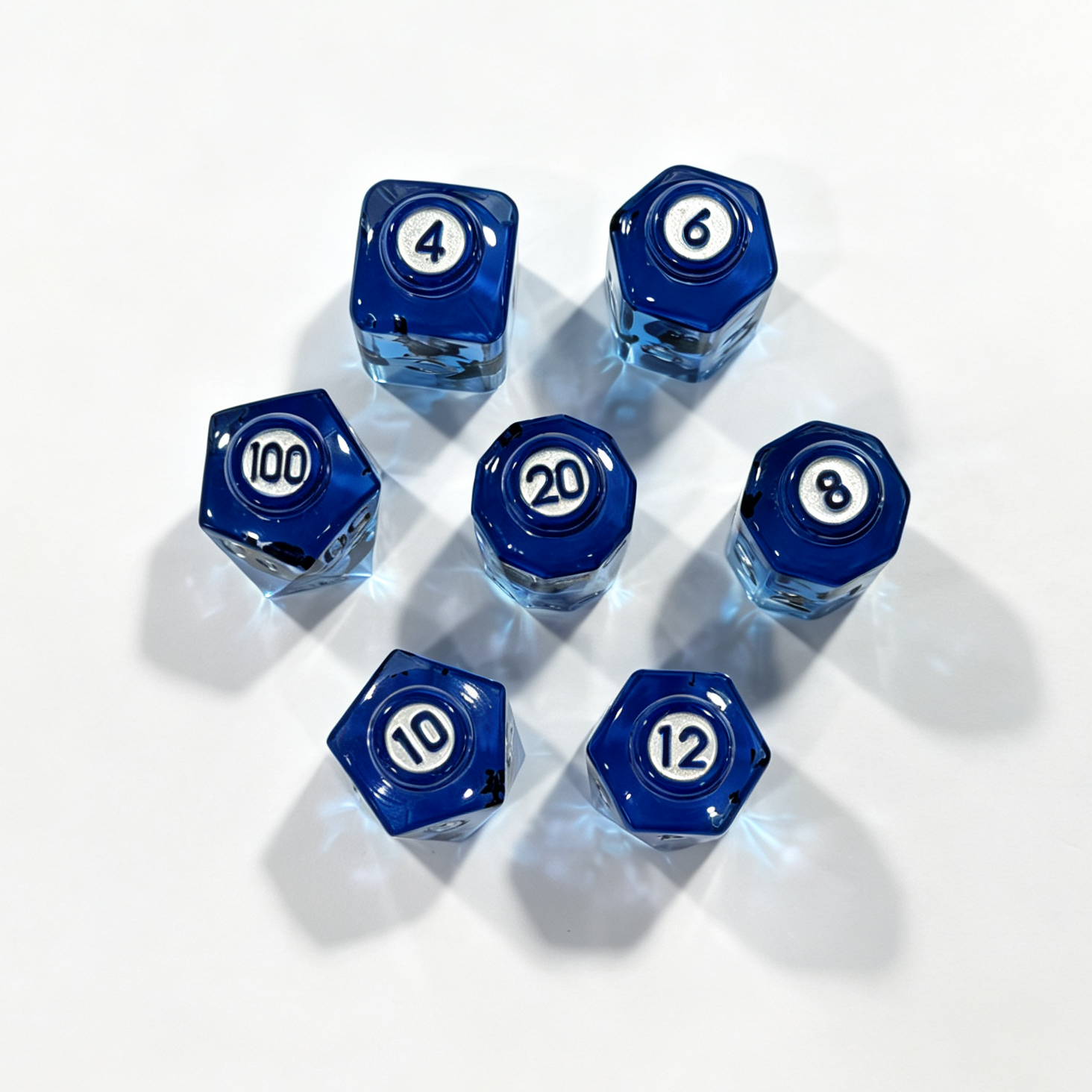 Bottled Cat Solid Core 7-Piece Dice Set