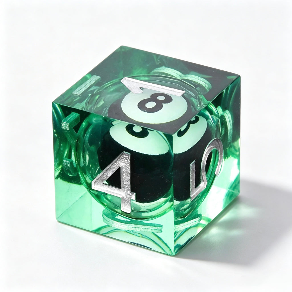 Pool Liquid Core 7-Piece Dice Set