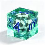 Soccer Liquid Core 7-Piece Dice Set