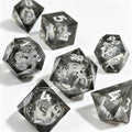 Shadow Grey Liquid Core 7-Piece Dice Set