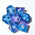 Oceanic Glimmer Liquid Core 7-Piece Dice Set