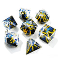 Volcanic Blue Solid Core 7-Piece Dice Set