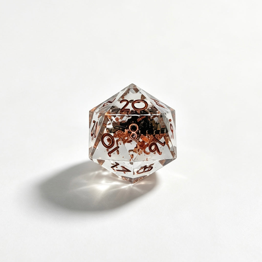 Steampunk Solid Core 7-Piece Dice Set
