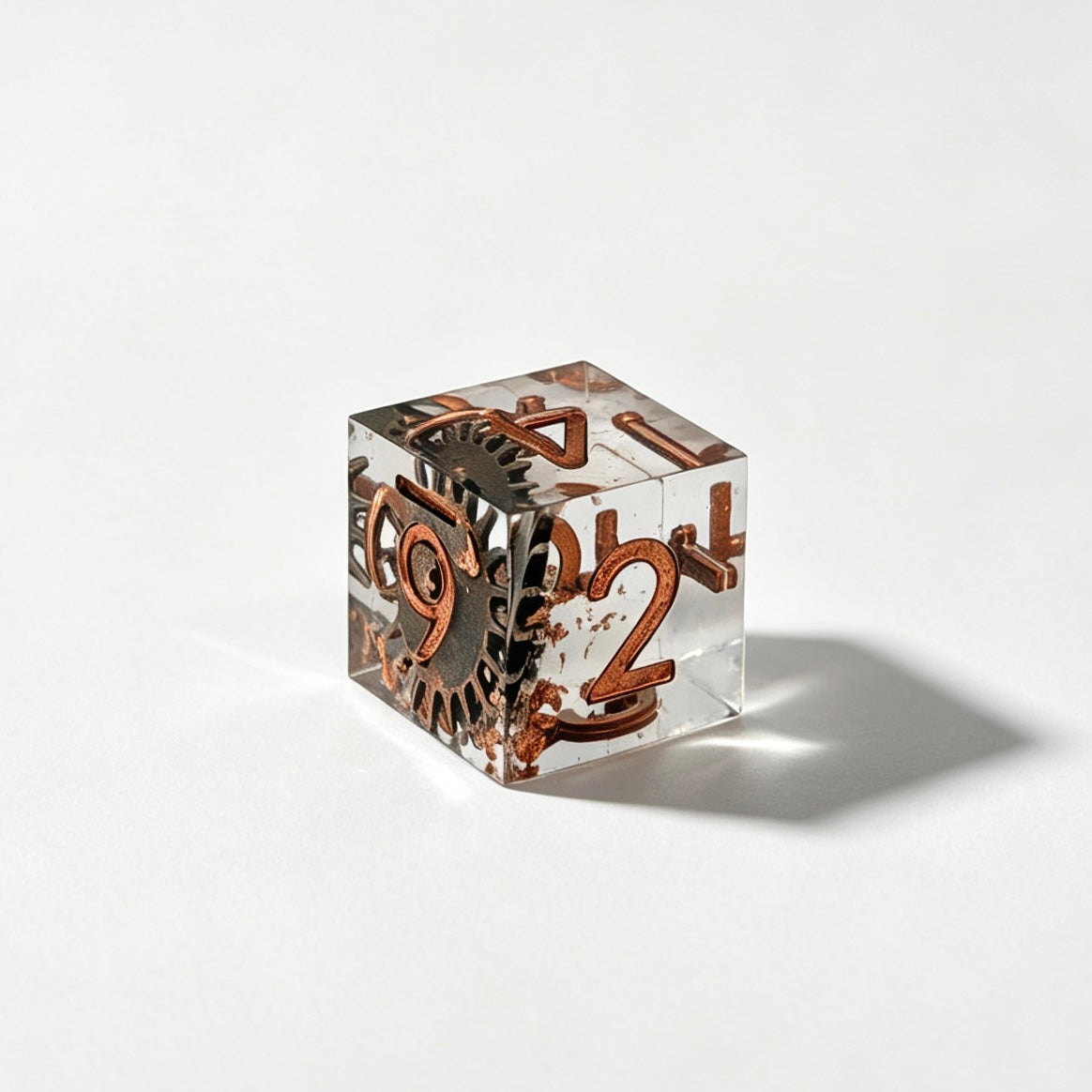Steampunk Solid Core 7-Piece Dice Set