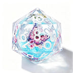 Arctic Butterfly Liquid Core 7-Piece Dice Set