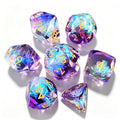 Mystic Velvet Diamond-Cut 7-Piece Resin Dice Set