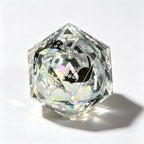 Silver Black Cat Liquid Core 7-Piece Dice Set