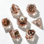 Steampunk Solid Core 7-Piece Dice Set