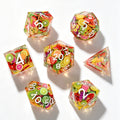 Fruit Slices Solid Core 7-Piece Dice Set